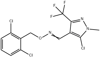 5-CHLORO-1-METHYL-3-(TRIFLUOROMETHYL)-1H-PYRAZOLE-4-CARBALDEHYDE O-(2,6-DICHLOROBENZYL)OXIME Struktur