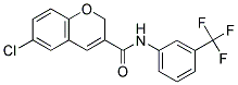 6-CHLORO-N-[3-(TRIFLUOROMETHYL)PHENYL]-2H-CHROMENE-3-CARBOXAMIDE Struktur