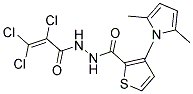 N'2-(2,3,3-TRICHLOROACRYLOYL)-3-(2,5-DIMETHYL-1H-PYRROL-1-YL)THIOPHENE-2-CARBOHYDRAZIDE Struktur