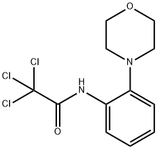 2,2,2-TRICHLORO-N-(2-MORPHOLINOPHENYL)ACETAMIDE Struktur