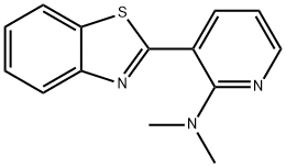 3-(1,3-BENZOTHIAZOL-2-YL)-N,N-DIMETHYL-2-PYRIDINAMINE Struktur