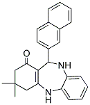 2,10-DIAZA-5,5-DIMETHYL-9-(2-NAPHTHYL)TRICYCLO[9.4.0.0(3,8)]PENTADECA-1(15),3(8),11(12),13-TETRAEN-7-ONE Struktur