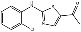 1-[2-(2-CHLOROANILINO)-1,3-THIAZOL-5-YL]-1-ETHANONE Struktur