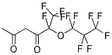 5,6,6,6-TETRAFLUORO-5-(HEPTAFLUORO-1-PROPOXY)-2,4-HEXANEDIONE Struktur