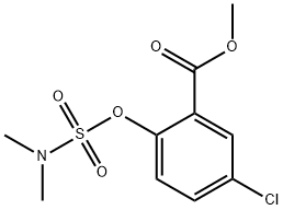 METHYL 5-CHLORO-2-([(DIMETHYLAMINO)SULFONYL]OXY)BENZENECARBOXYLATE Struktur