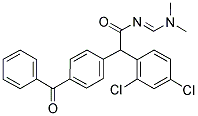 2-(4-BENZOYLPHENYL)-2-(2,4-DICHLOROPHENYL)-N-[(DIMETHYLAMINO)METHYLENE]ACETAMIDE Struktur