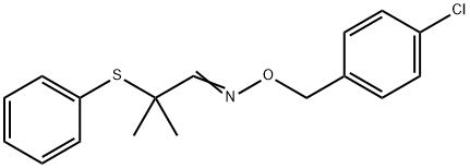 2-METHYL-2-(PHENYLSULFANYL)PROPANAL O-(4-CHLOROBENZYL)OXIME Struktur