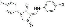 5-[(4-CHLOROANILINO)METHYLENE]-3-(4-METHYLPHENYL)-4-OXO-1,3-THIAZOLAN-1-IUM-1-OLATE Struktur