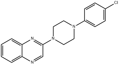 2-[4-(4-CHLOROPHENYL)PIPERAZINO]QUINOXALINE Struktur