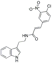 3-(4-CHLORO-3-NITROPHENYL)-N-(2-INDOL-3-YLETHYL)PROP-2-ENAMIDE Struktur