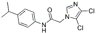 N1-(4-ISOPROPYLPHENYL)-2-(4,5-DICHLORO-1H-IMIDAZOL-1-YL)ACETAMIDE Struktur