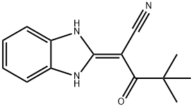 2-(3-HYDROBENZIMIDAZOL-2-YLIDENE)-4,4-DIMETHYL-3-OXOPENTANENITRILE Struktur