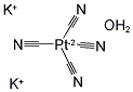 POTASSIUM TETRACYANOPLATINATE (II) HYDRATE Struktur