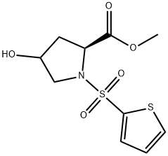 METHYL 4-HYDROXY-1-(2-THIENYLSULFONYL)-2-PYRROLIDINECARBOXYLATE Struktur