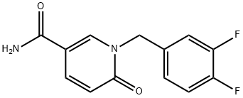 1-(3,4-DIFLUOROBENZYL)-6-OXO-1,6-DIHYDRO-3-PYRIDINECARBOXAMIDE Struktur