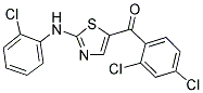 [2-(2-CHLOROANILINO)-1,3-THIAZOL-5-YL](2,4-DICHLOROPHENYL)METHANONE Struktur