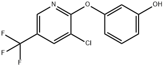 3-([3-CHLORO-5-(TRIFLUOROMETHYL)-2-PYRIDINYL]OXY)BENZENOL Struktur