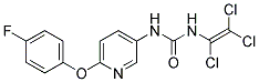 N-[6-(4-FLUOROPHENOXY)-3-PYRIDYL]-N'-(1,2,2-TRICHLOROVINYL)UREA Struktur