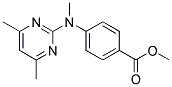 N-(4,6-DIMETHYLPYRIMIDIN-2-YL)-N-METHYL-4-AMINOBENZOIC ACID, METHYL ESTER Struktur