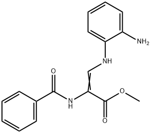 METHYL 3-(2-AMINOANILINO)-2-(BENZOYLAMINO)ACRYLATE Struktur