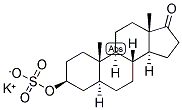 5-ALPHA-ANDROSTAN-3-BETA-OL-17-ONE SULPHATE, POTASSIUM SALT Struktur