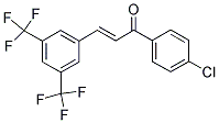 1-(4-CHLOROPHENYL)-3-[3,5-DI(TRIFLUOROMETHYL)PHENYL]PROP-2-EN-1-ONE Struktur