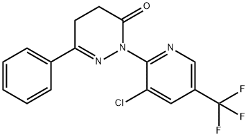 2-[3-CHLORO-5-(TRIFLUOROMETHYL)-2-PYRIDINYL]-6-PHENYL-4,5-DIHYDRO-3(2H)-PYRIDAZINONE Struktur