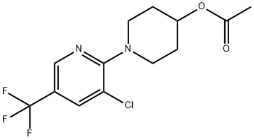 1-[3-CHLORO-5-(TRIFLUOROMETHYL)-2-PYRIDINYL]-4-PIPERIDINYL ACETATE Struktur