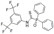 N-[3,5-DI(TRIFLUOROMETHYL)PHENYL]OXO(DIPHENYL)PHOSPHORANECARBOTHIOAMIDE Struktur