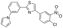 4-(4-CHLORO-3-NITROPHENYL)-2-[3-(1H-PYRROL-1-YL)PHENYL]-1,3-THIAZOLE Struktur