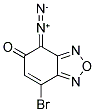 7-BROMO-4-DIAZO-4H-BENZO[1,2,5]OXADIAZOL-5-ONE Struktur