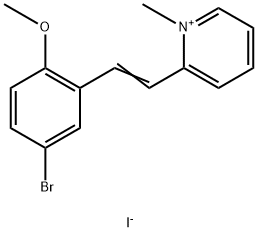 2-(5-BROMO-2-METHOXYSTYRYL)-1-METHYLPYRIDINIUM IODIDE Struktur