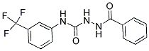 1-(BENZOYL)-4-(3-(TRIFLUOROMETHYL)PHENYL)SEMICARBAZIDE Struktur