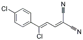 2-[3-CHLORO-3-(4-CHLOROPHENYL)PROP-2-ENYLIDENE]MALONONITRILE Struktur