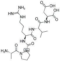 H-ALA-PRO-ARG-VAL-ASP-OH Struktur