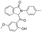 3-(2-HYDROXY-5-METHOXYBENZOYL)-2-(4-METHYLPHENYL)ISOINDOLIN-1-ONE Struktur