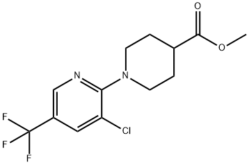 METHYL 1-[3-CHLORO-5-(TRIFLUOROMETHYL)-2-PYRIDINYL]-4-PIPERIDINECARBOXYLATE Struktur