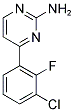 4-(3-CHLORO-2-FLUOROPHENYL)PYRIMIDINE-2-AMINE Struktur