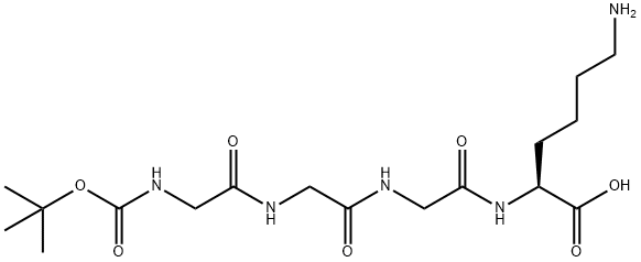 BOC-GLY-GLY-GLY-LYS-OH Struktur