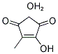 4-HYDROXY-5-METHYL-4-CYCLOPENTENE-1,3-DIONE MONOHYDRATE Struktur