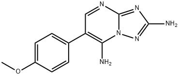 2-AMINO-6-(4-METHOXYPHENYL)[1,2,4]TRIAZOLO[1,5-A]PYRIMIDIN-7-YLAMINE Struktur