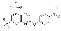 5,7-BIS(TRIFLUOROMETHYL)[1,8]NAPHTHYRIDIN-2-YL 4-NITROPHENYL ETHER Struktur