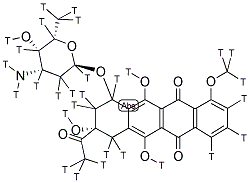 DAUNOMYCIN, [3H(G)] Struktur