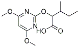 2-[(4,6-DIMETHOXYPYRIMIDIN-2-YL)OXY]-3-METHYLPENTANOIC ACID Struktur