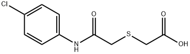 ([2-[(4-CHLOROPHENYL)AMINO]-2-OXOETHYL]THIO)ACETIC ACID Struktur