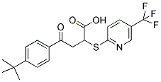 4-[4-(TERT-BUTYL)PHENYL]-4-OXO-2-([5-(TRIFLUOROMETHYL)-2-PYRIDINYL]SULFANYL)BUTANOIC ACID Struktur