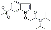 N,N-DIISOPROPYL-2-[[6-(METHYLSULPHONYL)INDOL-1-YL]OXY]ACETAMIDE Struktur