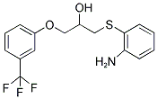 1-[(2-AMINOPHENYL)THIO]-3-[3-(TRIFLUOROMETHYL)PHENOXY]PROPAN-2-OL Struktur