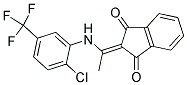 2-(((2-CHLORO-5-(TRIFLUOROMETHYL)PHENYL)AMINO)ETHYLIDENE)INDANE-1,3-DIONE Struktur