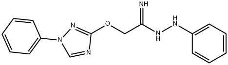 N'-PHENYL-2-[(1-PHENYL-1H-1,2,4-TRIAZOL-3-YL)OXY]ETHANIMIDOHYDRAZIDE Struktur